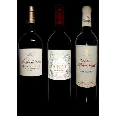 COLLECTION SAINT-ÉMILION GRANDS CRUS CLASSÉS - 3 BOUTEILLES