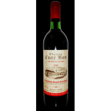 CHÂTEAU CURÉ BON "LA MADELEINE" 1981