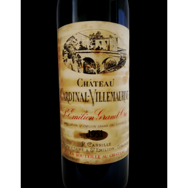 CHÂTEAU CARDINAL VILLEMAURINE 1951 CHÂTEAU CARDINAL VILLEMAURINE 1951